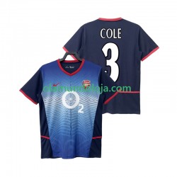 Camisola Arsenal COLE 3 Retro Homem Equipamento Segundo 2004 2002 Manga Curta